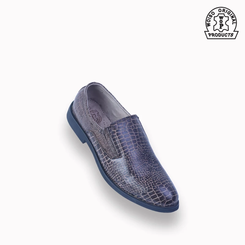 Crocodile Pattern Leather Slip-On (ST 823028)