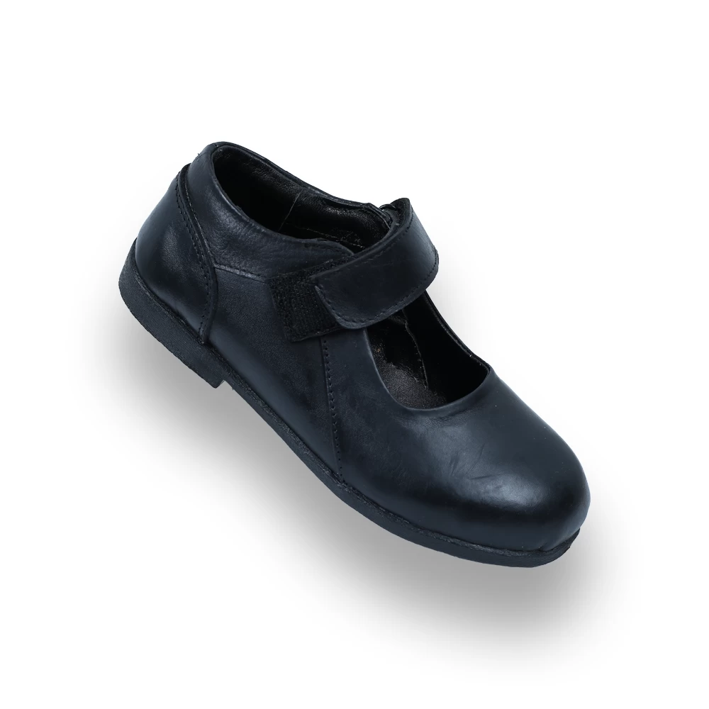 Classic Leather School Shoe(13888 Velcro)