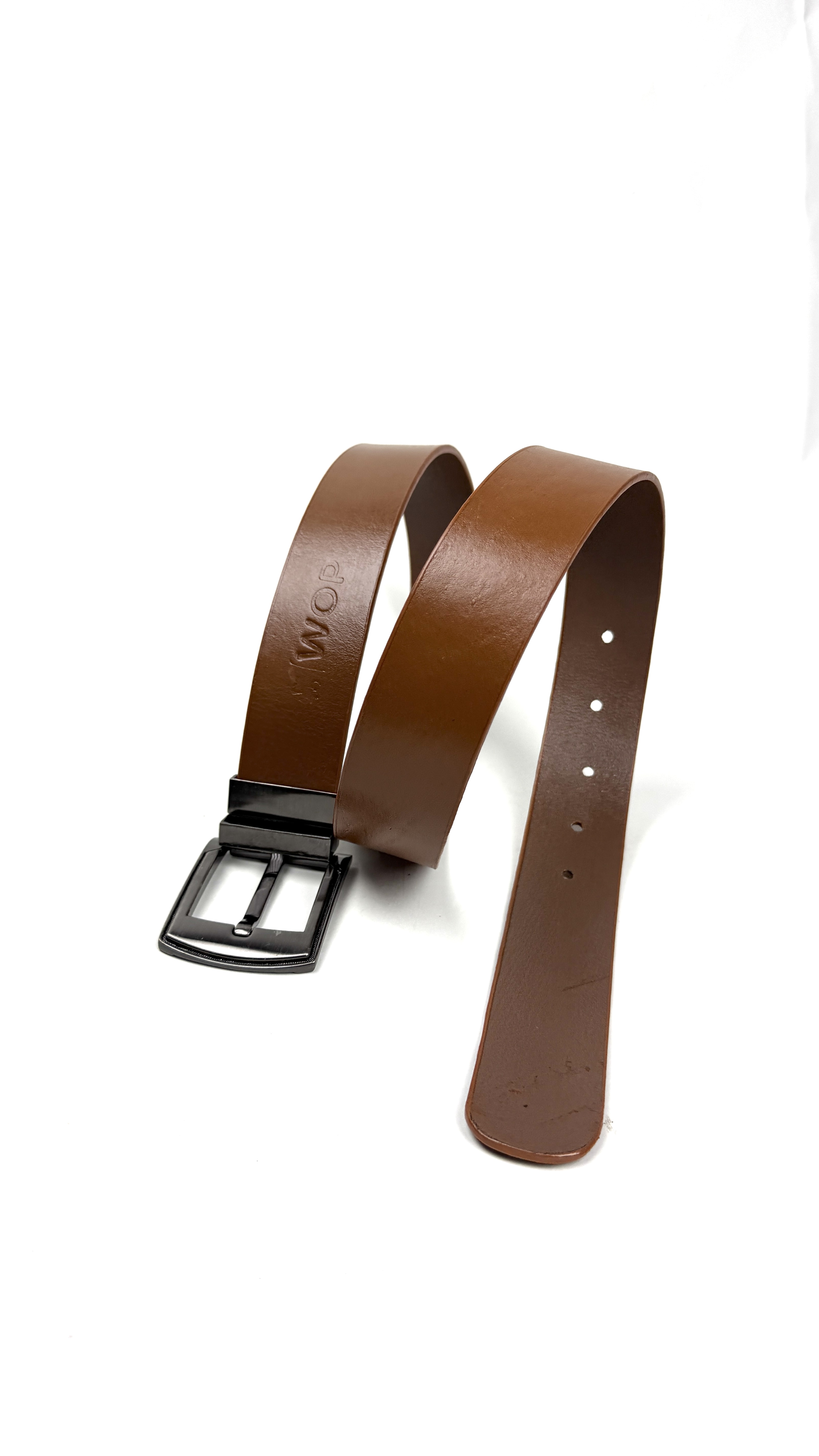 Classic Brown Smooth Pure Leather Belt