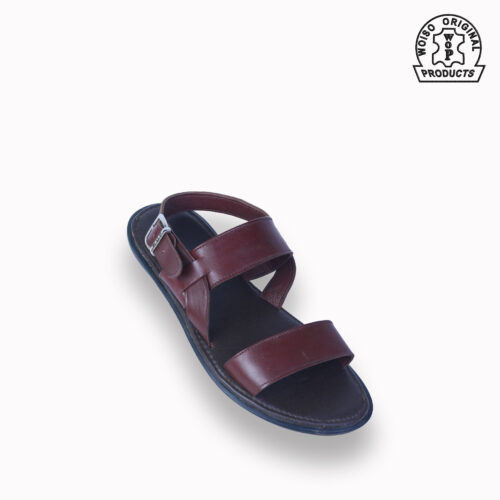 brown leather sandal